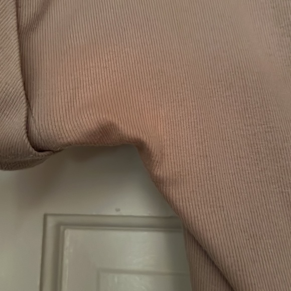 Brunello Cucinelli silk rib taupe top - Picture 5 of 6